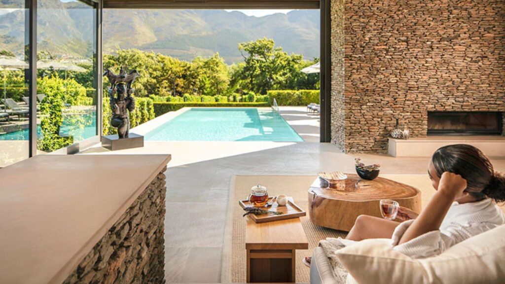 Leeu Spa in Franschhoek is a haven of tranquility and rejuvenation, where luxurious wellness treatments unfold amidst the serene backdrop of the Cape Winelands