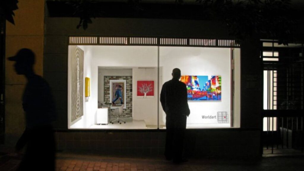 Worldart is a contemporary art gallery with a focus on urban contemporary aesthetics