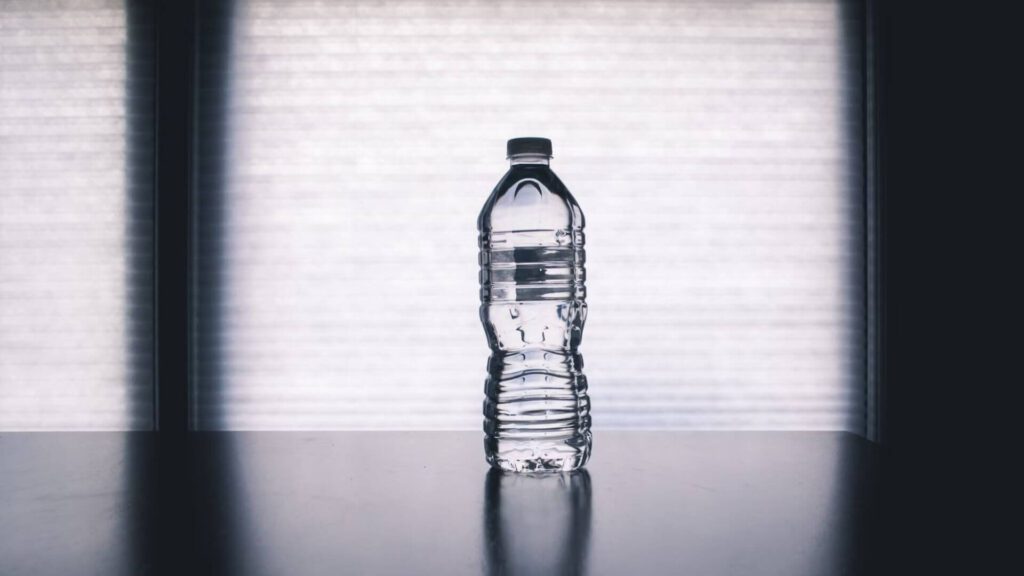 drinking bottled water
